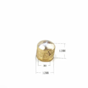 M6 pitch 1 mm brass domed nut knurled thumb nut dia 10 12mm handle nut light cap nut copper thread tube end fastener