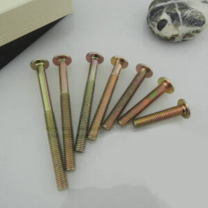 M6 x 10-110mm Furniture Screw Bolt, Flat Head, Cross Drive, for Book Shelf, Wood, Baby Bed, Children Chair Connector