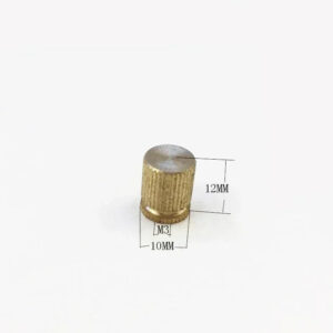 M3 pitch 0.5 mm brass knurled thumb nut dia 10mm handle nut light cap nut cover thread tube end decoration fastener