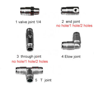 Quick fitting inserting tube joint Elbow nozzle base tee high pressure mist fog spray nozzle artificial fog sprayer atomizing