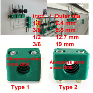 1/4 3/8 1/2 3/4 inch laboratory Labs Liquid gas tube SPECIAL plastic Hydraulic pipe clamp clip holder basement Marine DIN3015