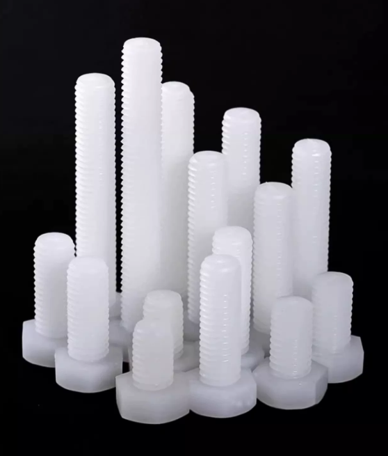 SSMP M10x20 25 30 35 40 50 60 80 100mm Nylon screw plastic Bolts White Insulation Outer Hexagon rust protection anti corrosive